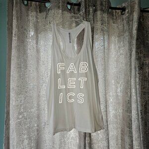 Fabletics Women's Racerback Tank XL with Reflective Lettering